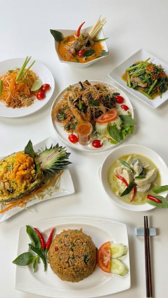 thai food dinner