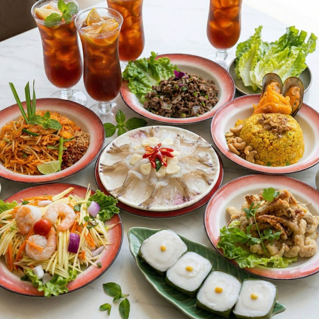HK$98 Thai lunch set starter main drink at Good Luck LKF Lan Kwai Fong Central Hong Kong